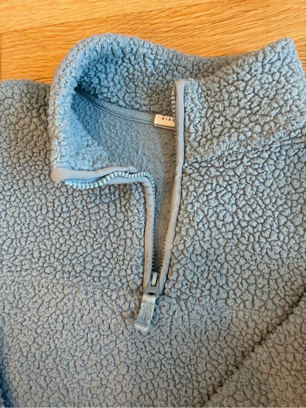 Gap Kid's Sherpa Half-Zip Pullover - Size 12 (XL) Baby Blue
